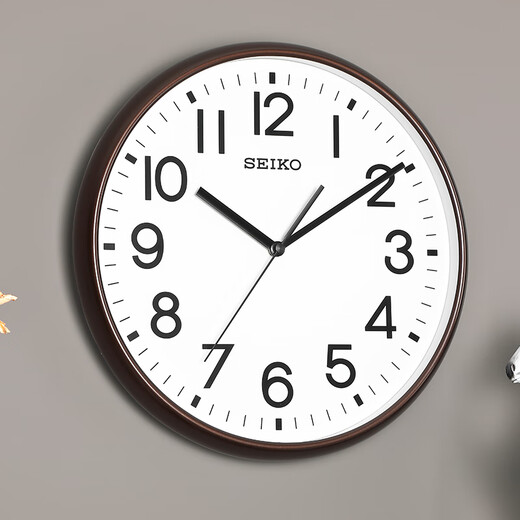Seiko Japanische Seiko Uhr Wohnzimmer Leicht Luxus Wanduhr Quarzuhr Home Moderne einfache kreative Nachtleuchte Wanduhr QXA677B/33 cm (Shop Manager empfiehlt)