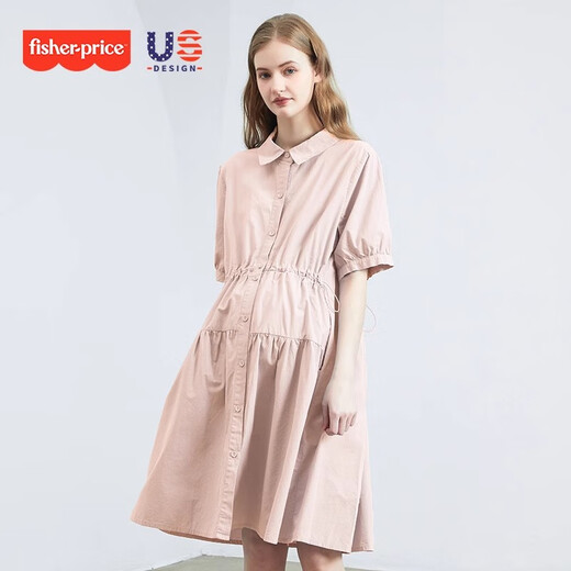 
Fisher-Price (Fisher-Price) American Fisher maternity dress spring and summer new style dress pure cotton breastfeeding clothes fashionable maternity dress women fashionable summer dress cloud blue dress M[100-120Jin[Jin equals 0.5 kg] suitable for wearing]