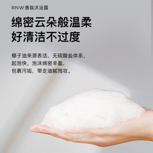 Ruwei (RNW) Fruit Acid Smooth Shower Gel 400g Fragrance Body Shower Lotion Exfoliating Cleansing Moisturizing Foam Men and Women