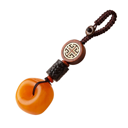 Fat Donglai's same style beeswax keychain safety buckle car pendant creative simple handmade Passepartout beeswax safety buckle