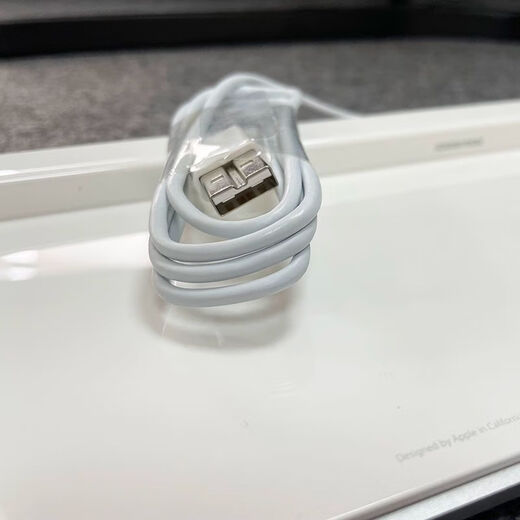 Pure metal MAC G6 Apple A1243 wired keyboard USB full numeric keyboard iMAC free text sticker is white official standard