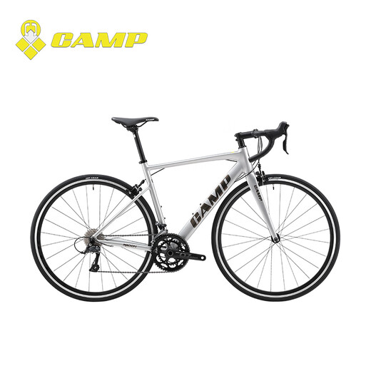 Camp Radon Road Bike Aluminiumlegierung Shuntai 18 Speed ​​Race Race Ring Bremsbremssport Rennsport Carbon Fasergabel Fahrrad Silber 18 Geschwindigkeit 480 Größen