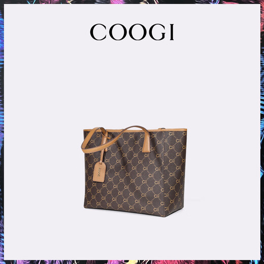 COOGI bag women's light luxury brand women's crossbody handheld tote bag women's Valentine's Day birthday gift for girlfriend and wife brown one size