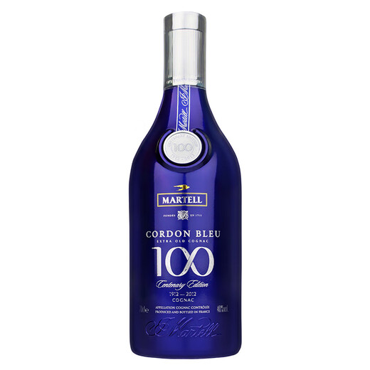 马爹利（Martel）蓝带XO级 盛颂100周年纪念版 干邑白兰地 700ml+200ml