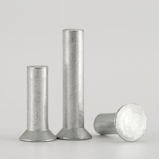 
Jianwei countersunk rivet M2M2.5M3-M8 flat cone head solid aluminum rivet GB689 flat hat hand-knock flat head rivet traffic sign sign nail 6*30 (10 pills)
