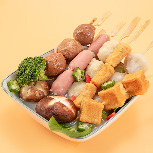 Zezhong (zezon) hot pot meatballs combo pack meatballs halal meatballs hot pot ingredients barbecue Gansu spicy hot spicy hotpot ingredients halal hot pot meatballs combo pack 500g*4 bags