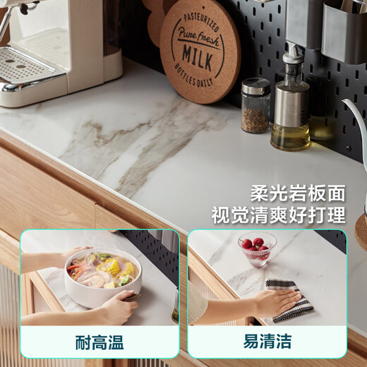 
Lin's home dining side cabinet Nordic log style wall cabinet wine cabinet tea cabinet chest of cabinet living room storage cabinet OU7T