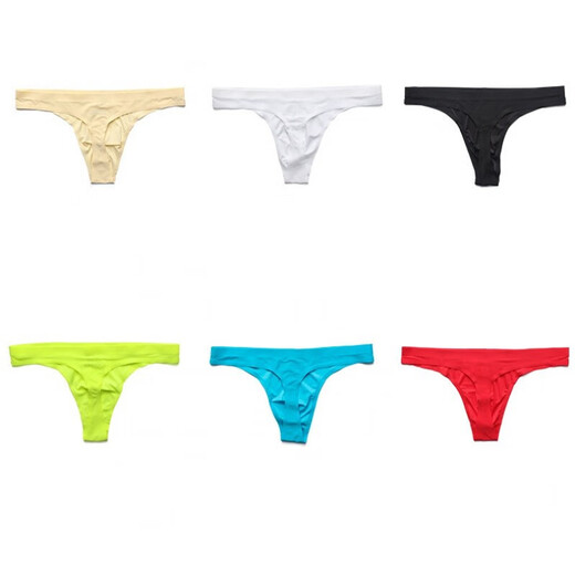 Lange Nacht lang einteilige Männer Sex Unterwäsche Sexy Ice Silk Tanga Low Taille Jugend