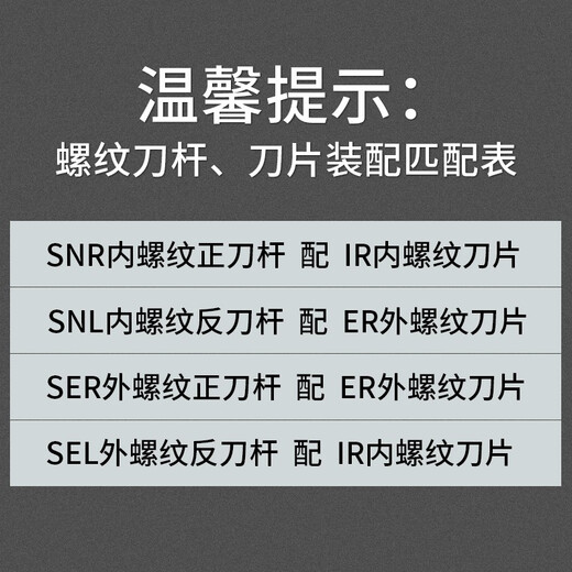 Cabos internal thread tool holder CNC thread turning tool/turning tool holder SNR0016Q16/0020R16/K11 wire pick trapezoidal lathe tool SNR0016Q16 straight tool (installed with 16IR internal thread)