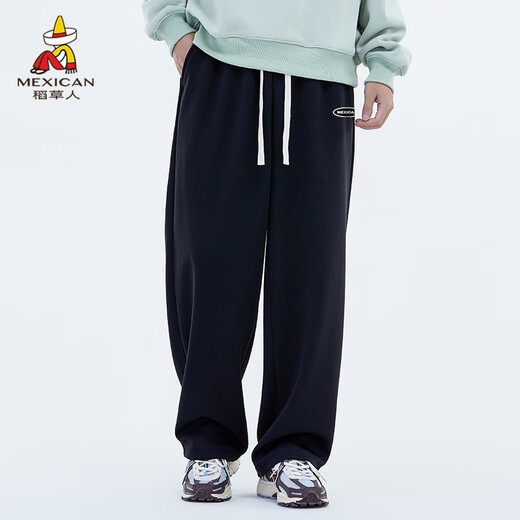 Vogelscheuche (mexikanische) Freizeithose für Männer, die vielseitige Neun-Punkte-Sport-Männerhosen für Teenager Hong Kong Style Hose Black 2 xl