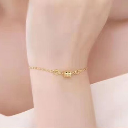 YRYE足金999足银手链女金包银小蛮腰手链双层七夕链情人节送女友新款 金包银+新款小蛮腰手链+超值5895 2.3g【13899港币】在保998小时