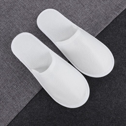Huibangshou Disposable Slippers Home Hospitality Hotel Travel Portable Men's and Women's Thickened EPE Anti-Slip Slippers One Size Pack 10 Pairs