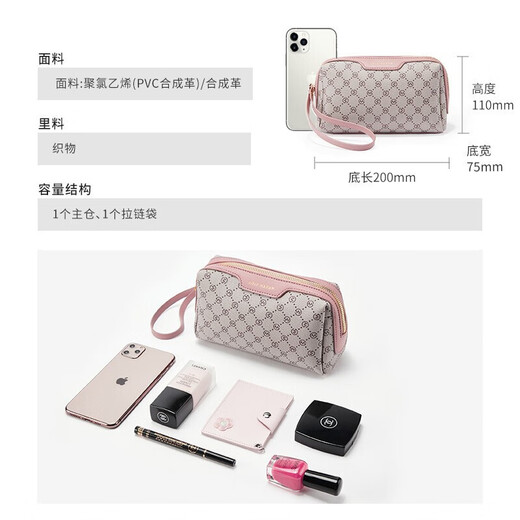 Golf (GOLF) clutch bag women's bag large capacity hand grab bag printed long coin wallet card bag women's multi-function mobile phone bag