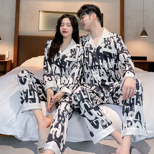 Ace Diane Fenxiang Shiyuan Trian 2023 new couple pajamas for men and women Xia Bingsi high-end casual large-size internet celebrity 723 black tutu bear L