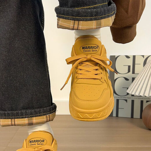 Huili men's shoes 2025 new summer breathable hot lightweight board shoes for men's thick-soled high-rise sneakers casual shoes trendy shoes wheat color [counter quality, authentic guarantee] 39