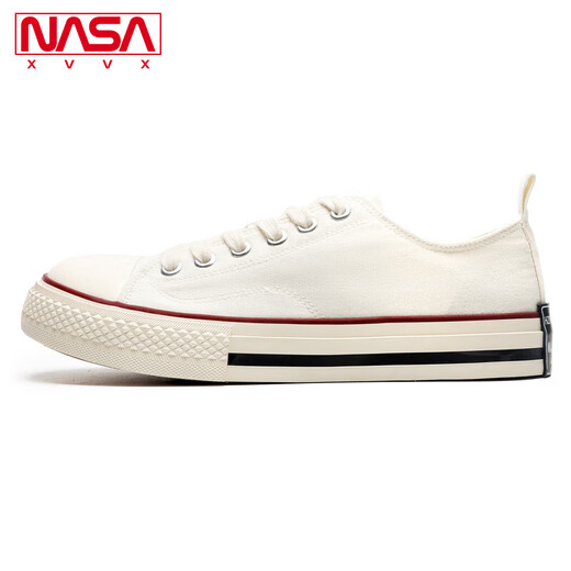 NASA XVVX Offizieller Joint Dick-Soled-Leinwandschuhe für Männer und Frauen, die lässige, vielseitige, atmungsaktive Schnürschuhe für Männer schwarzen 42 Sport.