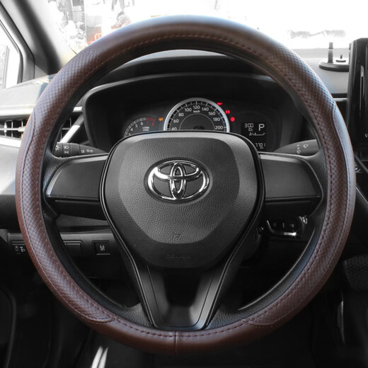 Marqu convient au couvre-volant GAC Toyota Camry en cuir véritable génération 897 couvre-guidon de voiture sans couture à la main 26 modèles 2025 fil noir noir