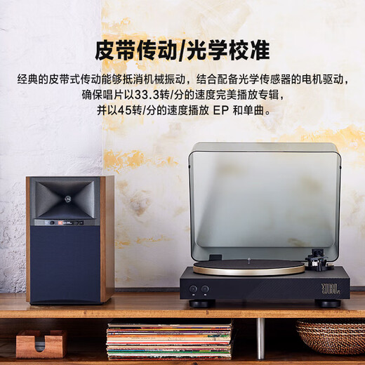 JBL Music Family 500 Bluetooth Speaker + Music Waltz SPINNER BT Professional Gramophone Vinyl Record Player Set