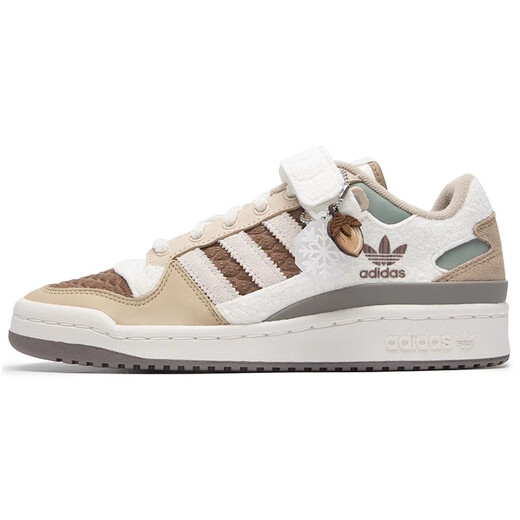 Adidas (adidas) Clover Forum Chestnut Mokka Brown Low Top Männer und Frauen Klettverbotssport- und Freizeitbrettschuhe IF3884 Brown/Weiß (IF3884) 39
