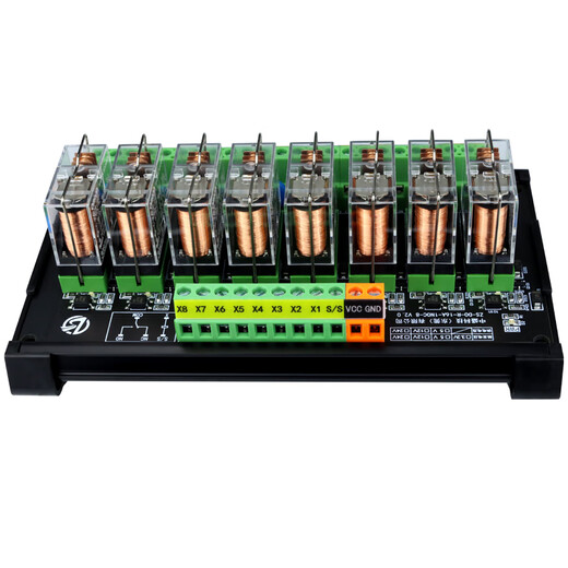 Omron relay module optocoupler isolation 3.3V5V12V24V microcontroller PLC signal amplification board Zhongsheng 16A 5V DC x 39V DC x 12 channels