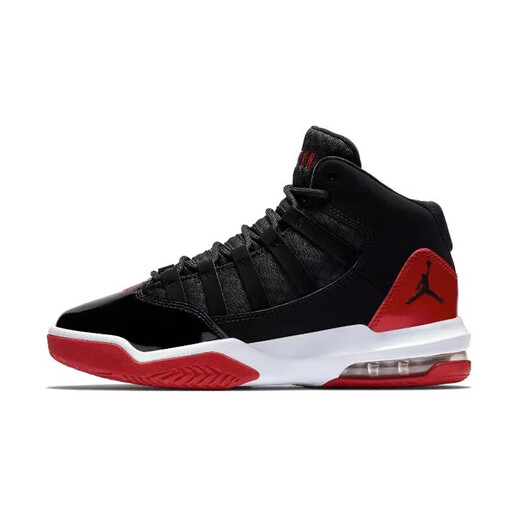 耐克（NIKE）篮球鞋女鞋秋季新款休闲鞋Air Jordan Max Aura小康扣耐磨运动鞋 AQ9214-006黑红 37.5
