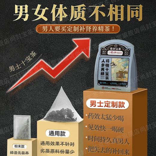 Shangfeng Bao Tee Ginseng Wolfberry Ten Schatz Tee Tonic Health Tea Herren Maca Polygonatum Mulberries bleiben spät auf