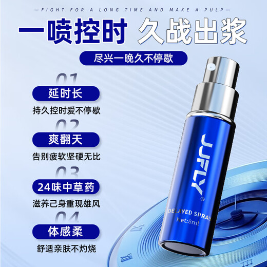 JJFLY Delay Spray Men's Andrology Medicinal Delay Spray Long Insertion No Ejaculation Premature Ejaculation Glans Sensitive Ejaculation Fast 8ml