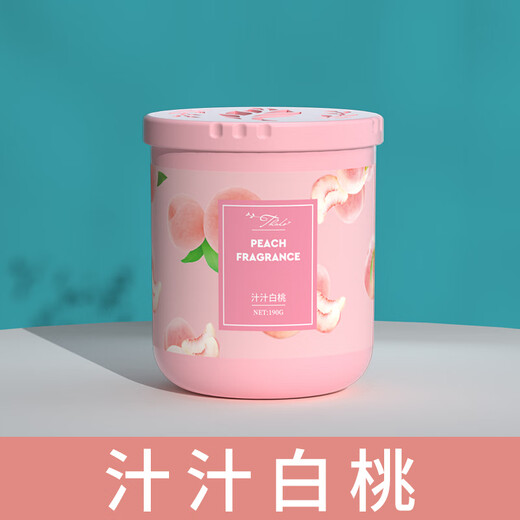 Tarot Air Freshener Bathroom Toilet Deodorizing Long-lasting Fragrance Solid Balm Indoor Home Bedroom Fragrance Aromatherapy Juicy White Peach + Fragrant Osmanthus 2 bottles