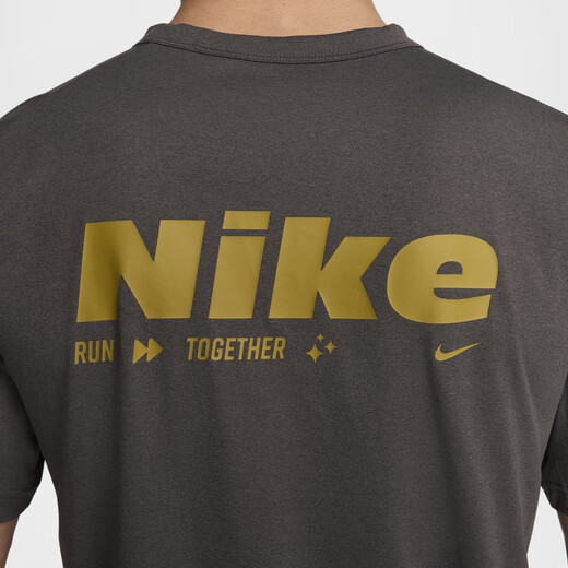 
Nike (NIKE) official HYVERSE DRI-FIT men's sun protection quick-drying short-sleeved top summer T-shirt HV4882 299 medium gray/desert moss green/silver XL