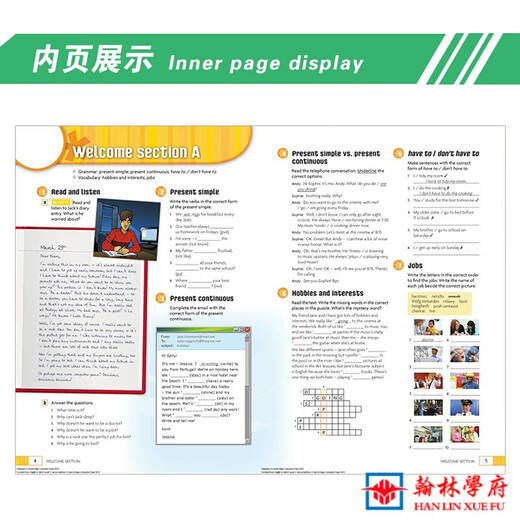 剑桥新思维英语青少版English in Mind 青少点读版入门级12345级系列 2级别学生用书+练习册（带光盘）