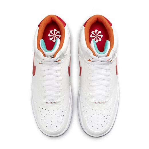 Nike (Nike) [Spot] Nike Court Mid Classic Retro Vielseitige Casual Trendy Shoes CD5466-101 FD9926-161 White und Red 40.5