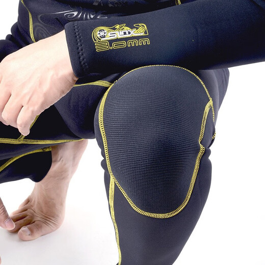 SLINX one-piece men's 3mm Serex warm and super elastic wear-resistant wet suit wetsuit surfing suit jellyfish suit swimsuit black S