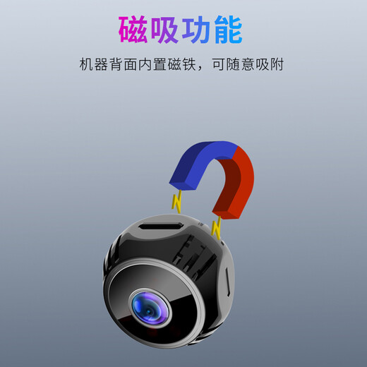 Qiaodu ultra-definition small surveillance camera for home wifi wireless 4g network can be connected to mobile phone remote camera cable HD micro monitor for home plug-in battery camera probe 1080P HD camera mini model includes 16G card