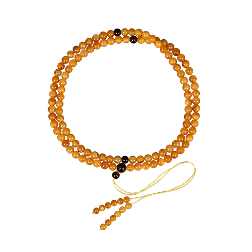 OUCERNY beeswax bracelet collectible presbyopia wax 108 old wax multi-circle natural amber honey-filled bracelet orphan natural orphan one item one certificate one shot 24.99g 6.5mm+