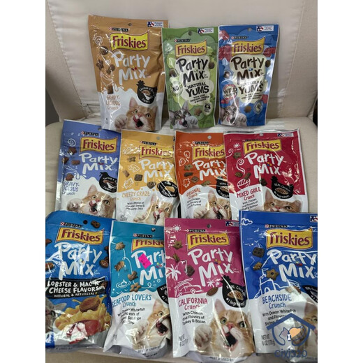 Purina (PURINA) Hong Kong purchase American Purina Friskies Joy PURINA Cat Snacks Pet Biscuits Teeth Cleaner New Packaging Chicken Chicken Liver Turkey 170g 1 pack