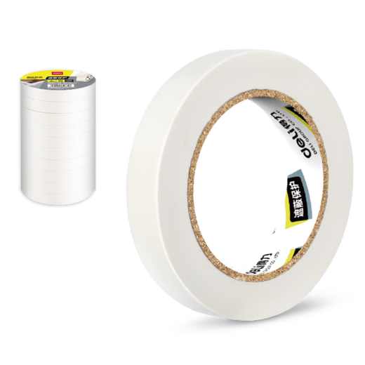 Deli Masking Tape 15mm*20y*145um Art Color Separation Decoration Masking Seam Film Paint Protection Traceless School Supplies 10 Volumes 30669