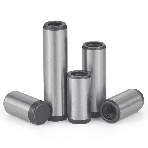 JINGGONG Internally threaded cylindrical pin GB120 hardened quenching positioning pin threaded pin fixing pin 4-30 10 pieces outer diameter 4 - internal thread M2.5 x length 10mm