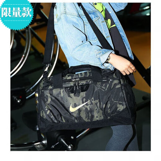 Gym training swimming bag sports bag women's large capacity wet and dry separation handbag one-shoulder crossbody bag travel bag large black [dry wet and shoe position]