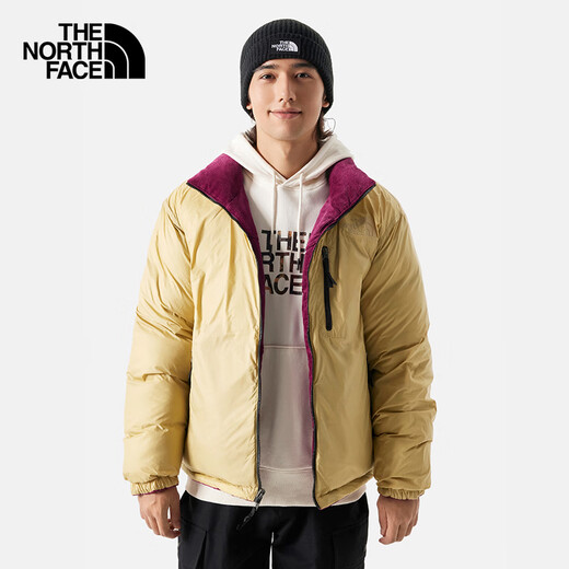 The North Face北面羽绒服男1992Nuptse潮牌双面穿羽绒外套831I LI6/红色 M