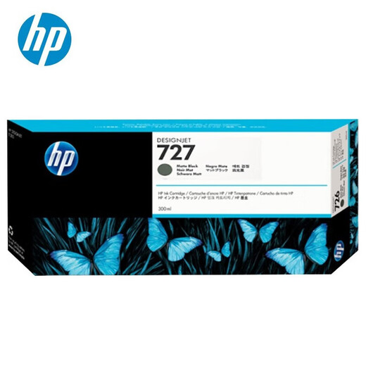 HP (HP) 727 Tintenpatrone Original -Tintenpatrone für T920/T930/T1500/T2500/B3P20 Plotter 727 Tintenpatrone (MK) mattschwarz 300 ml