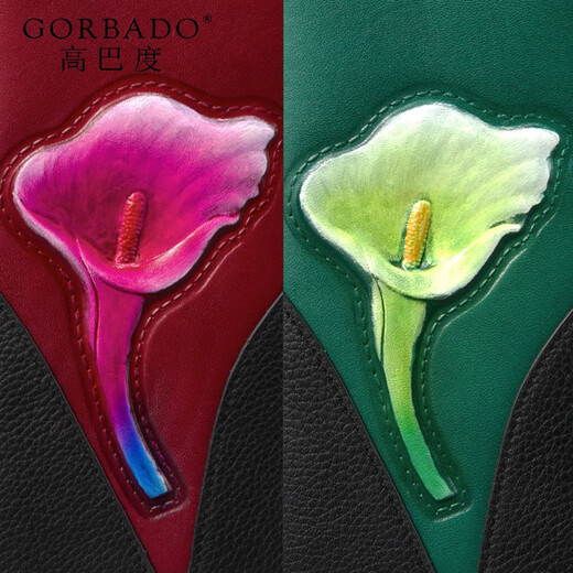 Portefeuille Gorbado pour femmes 2025 Nouveau sac à tendance portefeuille de style coréen Embrayage pour femmes à changer le portefeuille à changement de femme peut tenir le téléphone mobile (W223-E) rouge