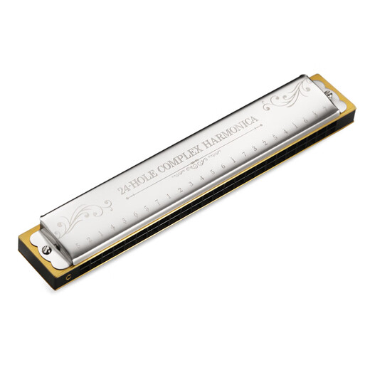 Swan SWAN 24-hole polyphonic harmonica C tune (phonetic marking) silver