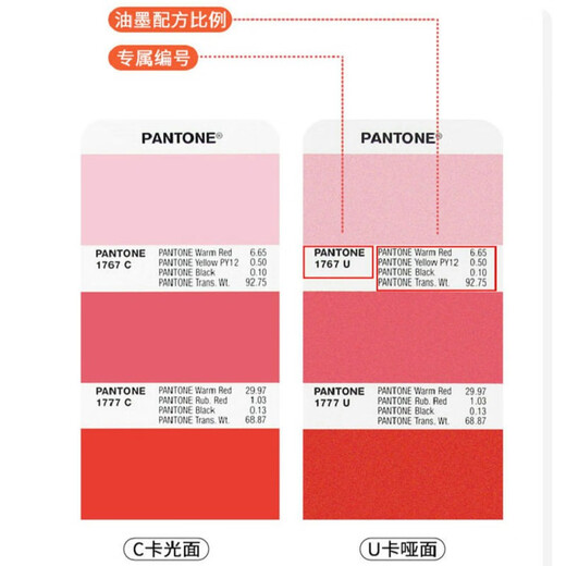 
[Spot SF Express] New version of Color Pantone PANTONE Formula Guide GP1601A Upgraded version of GP1601B Color Card Bright C Card, Matte U Card CU Color Cartoon International Standard Spot Color Card 1-7 Added 224 new colors C+U Color Card Set