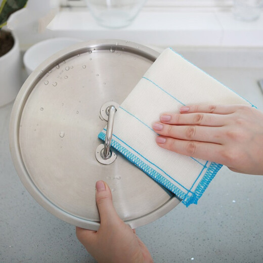 3M Scotch rag, dishwashing cloth, easy-to-clean and durable rag, kitchen household water-absorbent thickened oil-removing cleaning scouring pad, 6-layer absorbent rag, 3 pieces