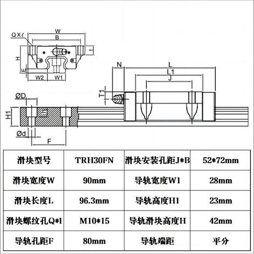 Customized TBI linear guide slider linear bearing H15 H20 H25 H30 H35 H45 H55VN VL TRH30FN others