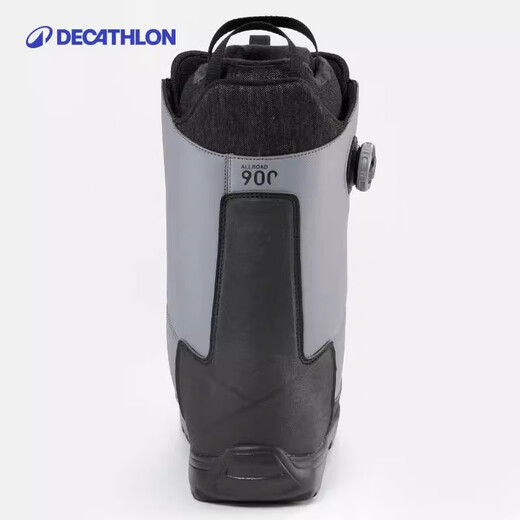 Decathlon (DECATHLON) Men's Snow/Freestyle Snowboard Winter Skiing Quick-tie Ski Shoes - All Road 900 - Gr Men's Black Gray 43