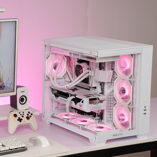 ASUS Ultra7-265KF series RTX5060TI game console/5070TI graphics card ASUS ROG family bucket 4060TI desktop assembly computer DIY host 14600KF+RTX5070+32G丨Configuration three