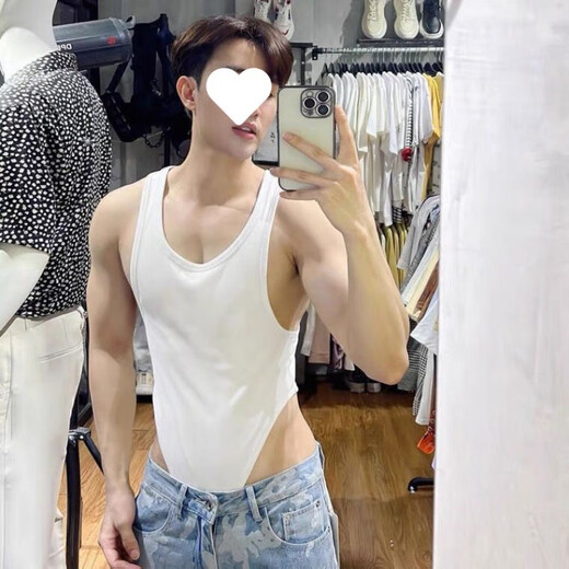 Men's 2024 New Sexy Transparent Cosplay Three-Point Gay Men's Special Masturbation Sexy Underwear D White-Sexy Underwear Men's Thong Boys Love M (Suitable 90-130Jin Jin is equal to 0.5 kg