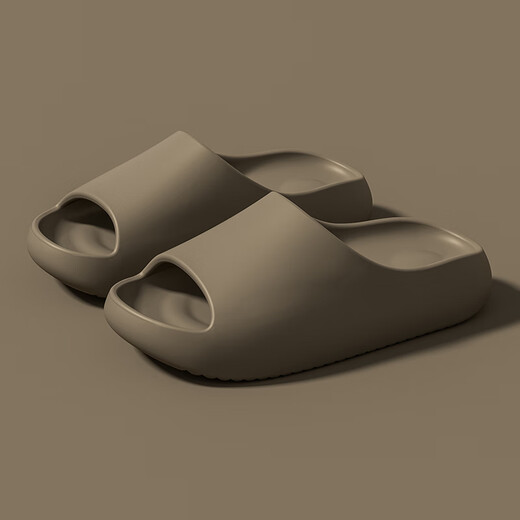 
Jiayi Slippers Men and Women Summer Home Shoes Thick Sole Soft Slippers Home Bathroom Mopping Chocolate 44-45JY2366