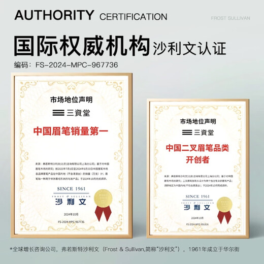 Sanzitang Two-pronged Eyebrow Pencil Elbow, Dark Gray Brown, Long-lasting Waterproof and Sweatproof Wild Eyebrow, Easy for Beginners to Use, Gift for Girlfriend